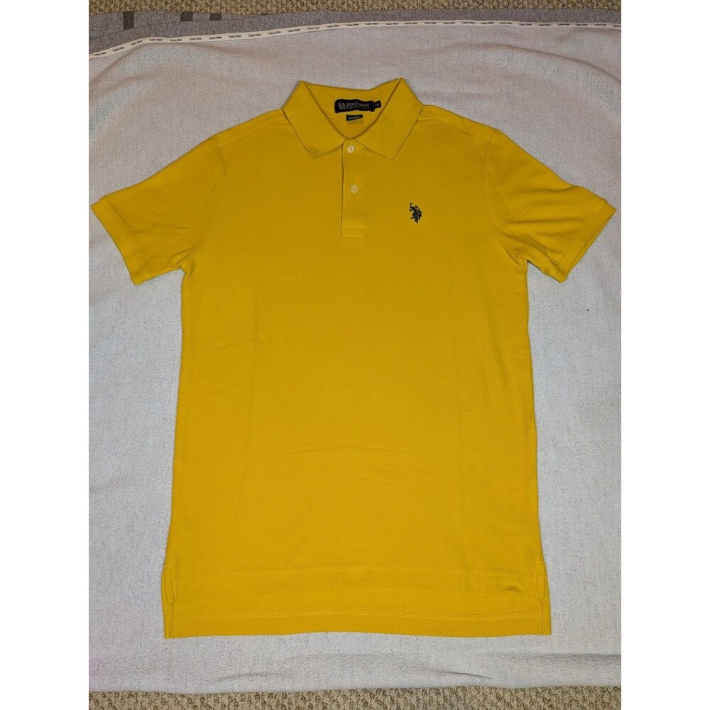 U.S. Polo Assn. Men’s Polo Shirt XS Yellow Short Sleeve Embroidered Logo